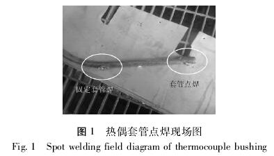 熱電偶套管電焊現場(chǎng)圖示